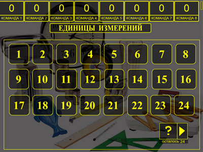 Табло викторины