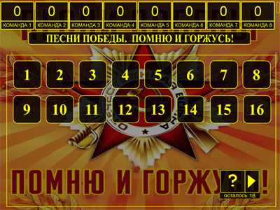 Табло викторины