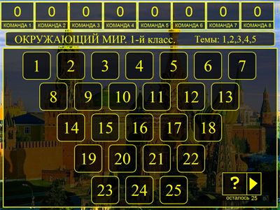 Табло викторины