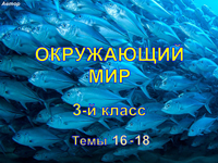 Окружающий мир, 3 класс, темы 16-18