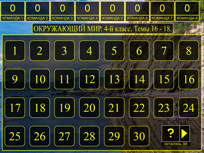 Табло викторины